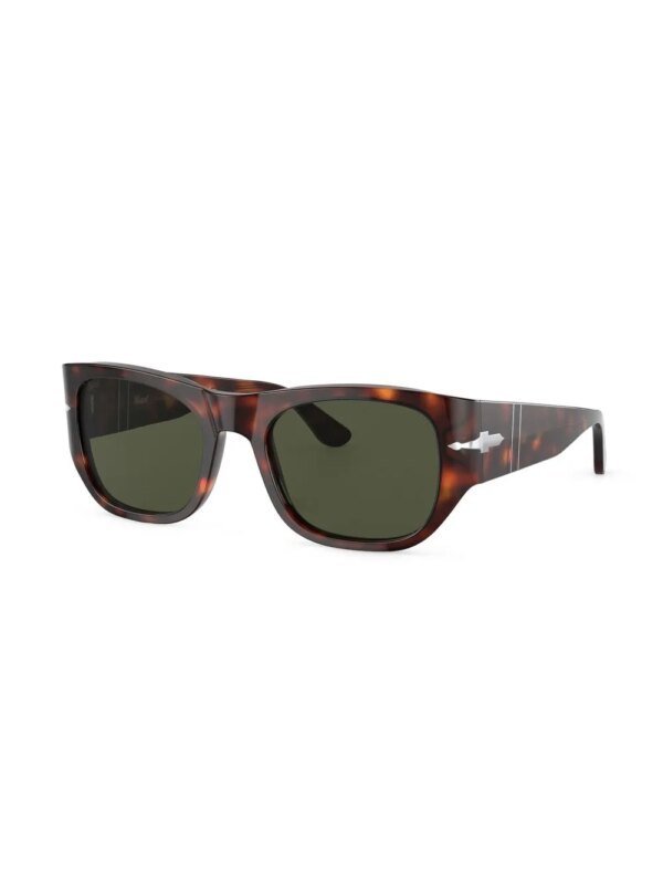 Persol Zonnebril met wayfarer montuur - Groen