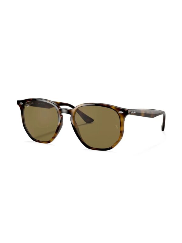 Ray-Ban Zonnebril met schildpadschild design - Groen