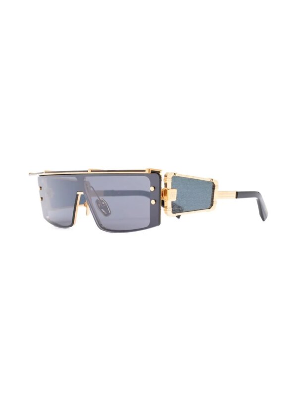 Balmain Eyewear Zonnebril met vierkant montuur - Zwart