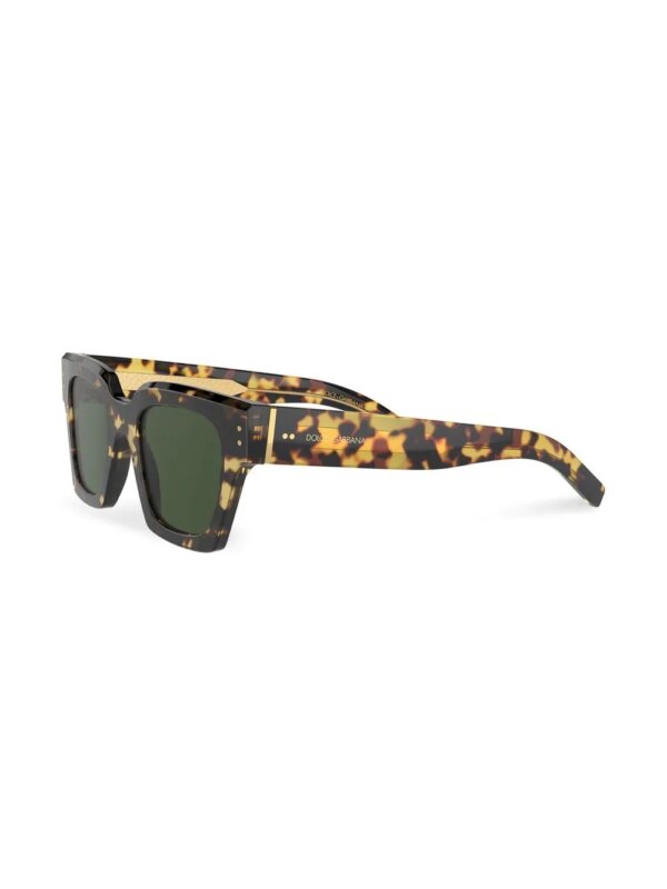 Dolce & Gabbana Eyewear Zonnebril met vierkant montuur - Zwart