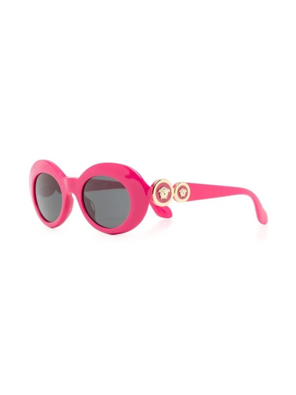 Versace Kids Zonnebril met ovaal montuur - Roze