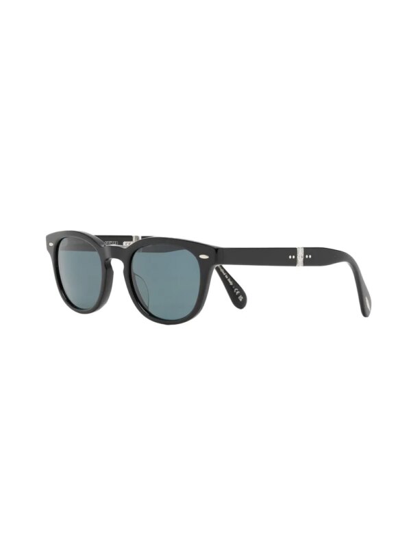 Oliver Peoples Zonnebril met rond montuur - Zwart