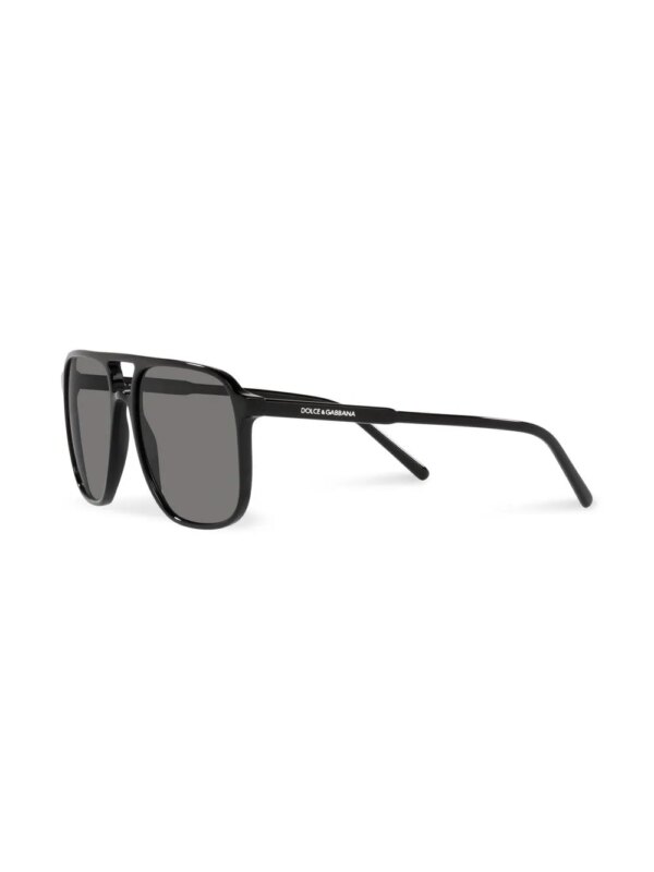 Dolce & Gabbana Eyewear Zonnebril met vierkant montuur - Zwart