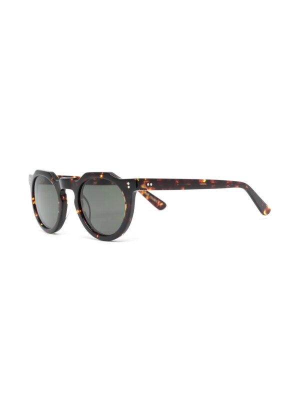 Lesca Zonnebril met schildpadschild design - Bruin