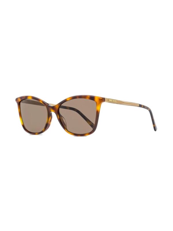 Jimmy Choo Eyewear Zonnebril met schildpadschild design - Bruin