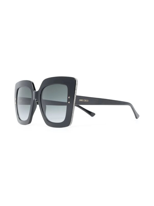 Jimmy Choo Eyewear Zonnebril met vierkant montuur - Zwart