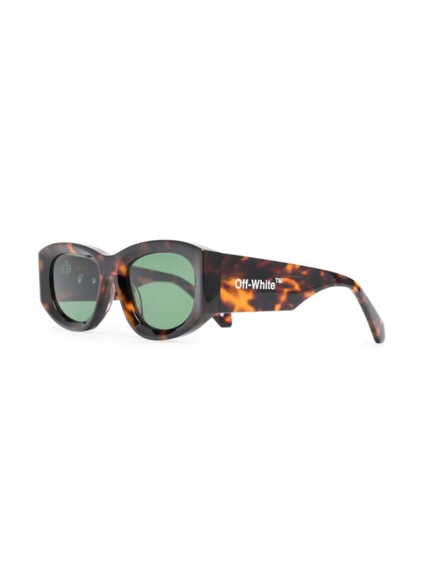 Off-White Eyewear Joan zonnebril met ovaal montuur - Bruin
