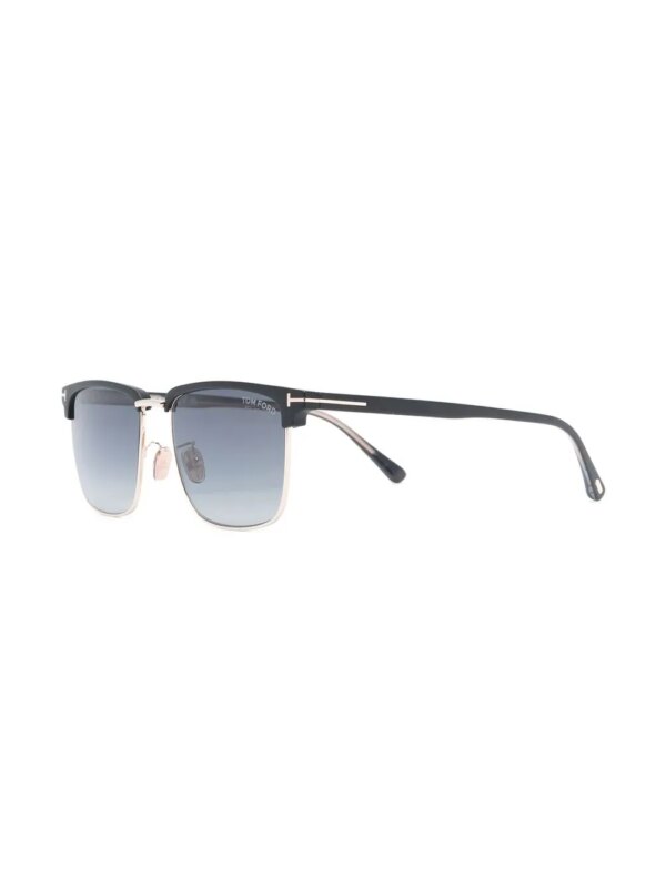 TOM FORD Eyewear Zonnebril met vierkant montuur - Grijs
