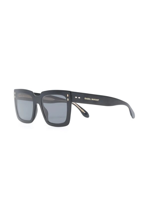 Isabel Marant Eyewear Zonnebril met vierkant montuur - Zwart
