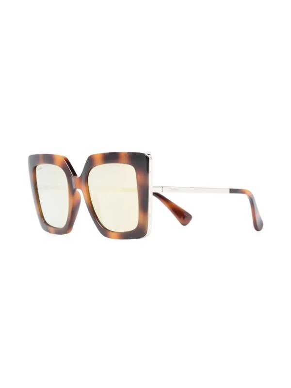 Max Mara Eyewear Zonnebril met oversized montuur - Bruin
