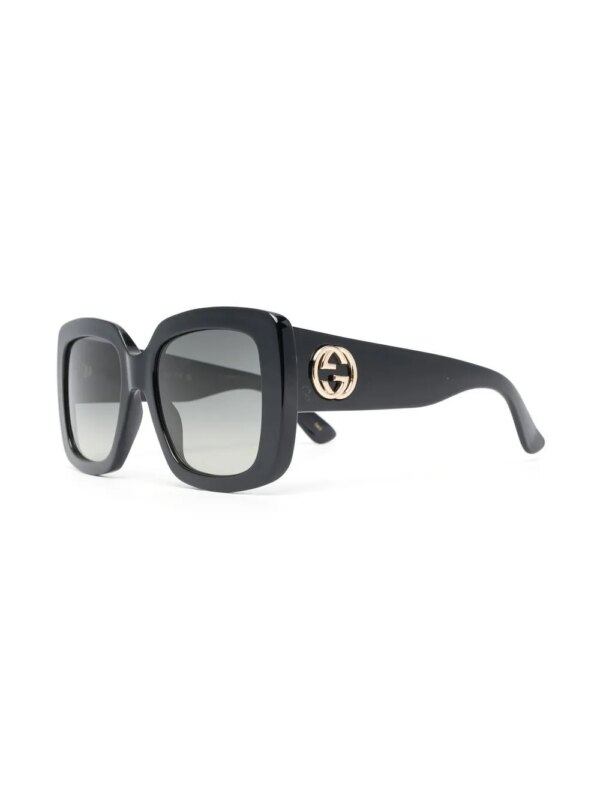 Gucci Eyewear Double G zonnebril met logo - Zwart