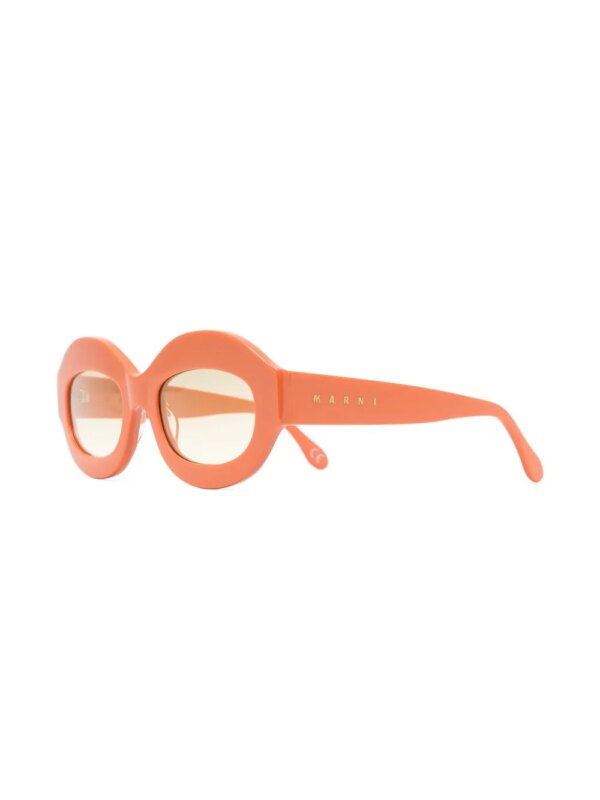 Marni Eyewear G1E zonnebril met ovaal montuur - Oranje