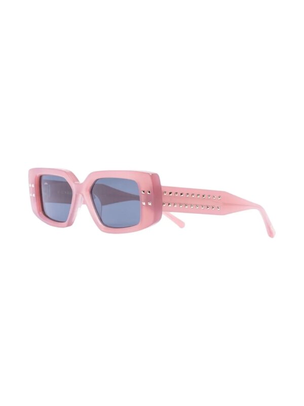 VALENTINO GARAVANI EYEWEAR Zonnebril met rechthoekig montuur - Roze
