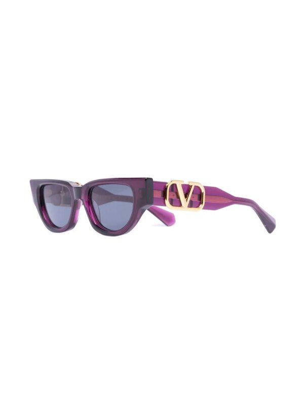 VALENTINO GARAVANI EYEWEAR VLogo Signature zonnebril met cat-eye montuur - Paars