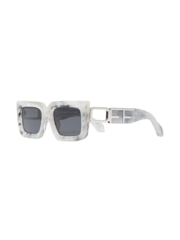 Off-White Eyewear Boston zonnebril met rechthoekig montuur - Grijs