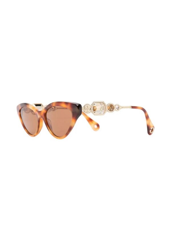 Lanvin Zonnebril met cat-eye montuur - Bruin