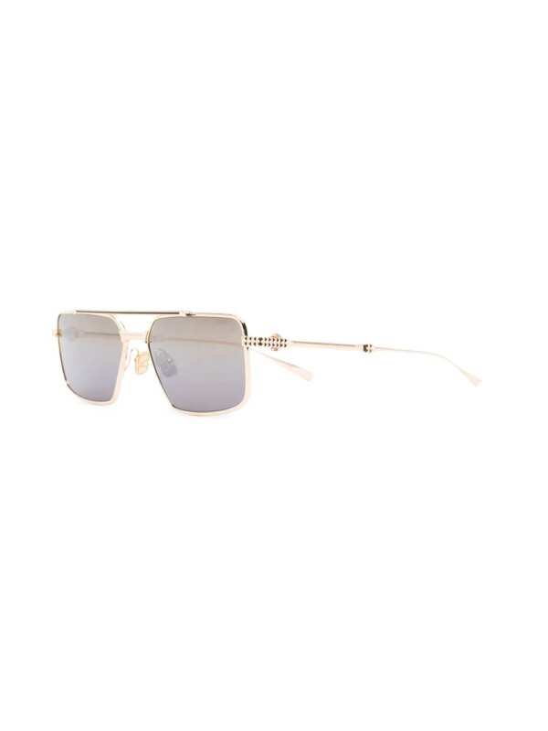 VALENTINO GARAVANI EYEWEAR Rockstud zonnebril met piloten montuur - Goud