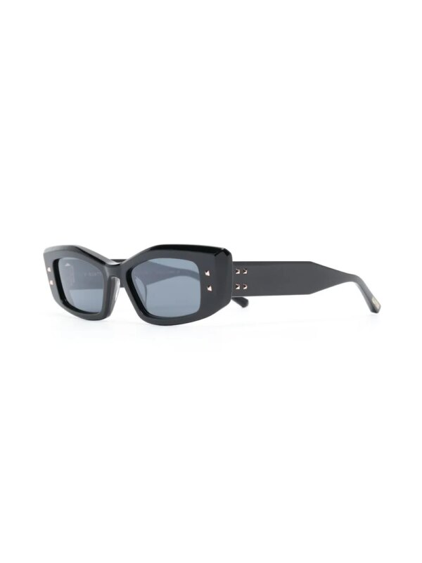 VALENTINO GARAVANI EYEWEAR Rockstud zonnebril met vierkant montuur - Zwart