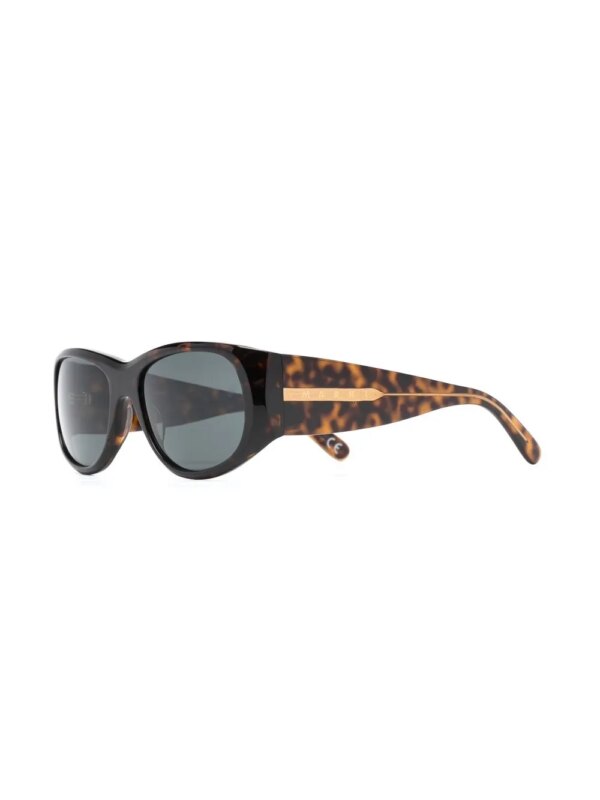 Marni Eyewear Zonnebril met schildpadschild design - Bruin