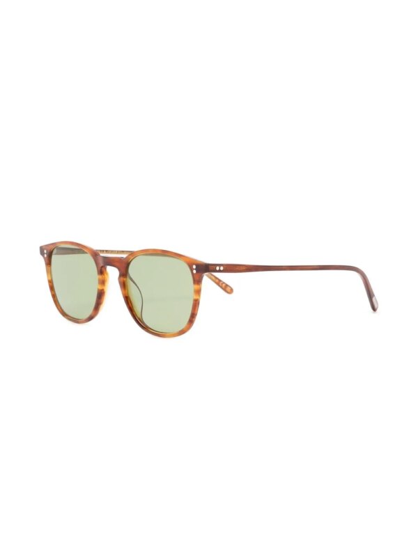 Oliver Peoples Zonnebril met rond montuur - Bruin