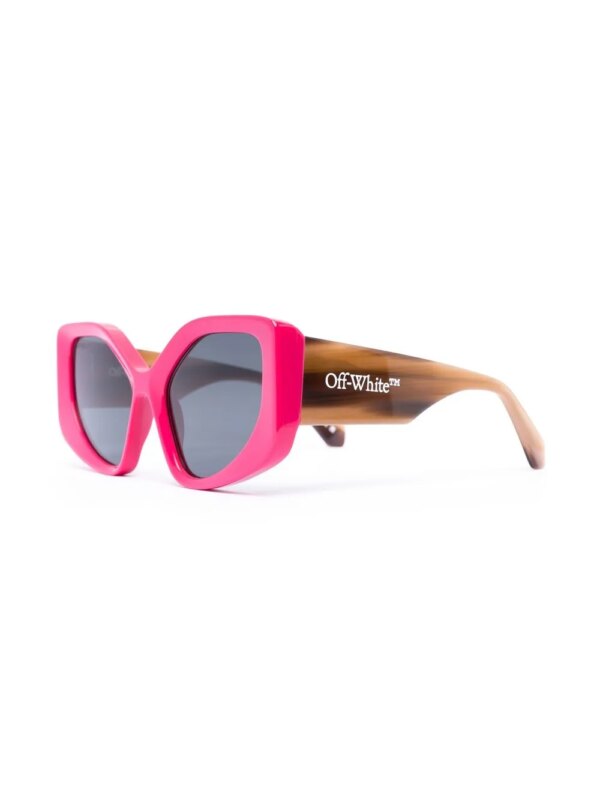 Off-White Eyewear Zonnebril met logoprint - Roze