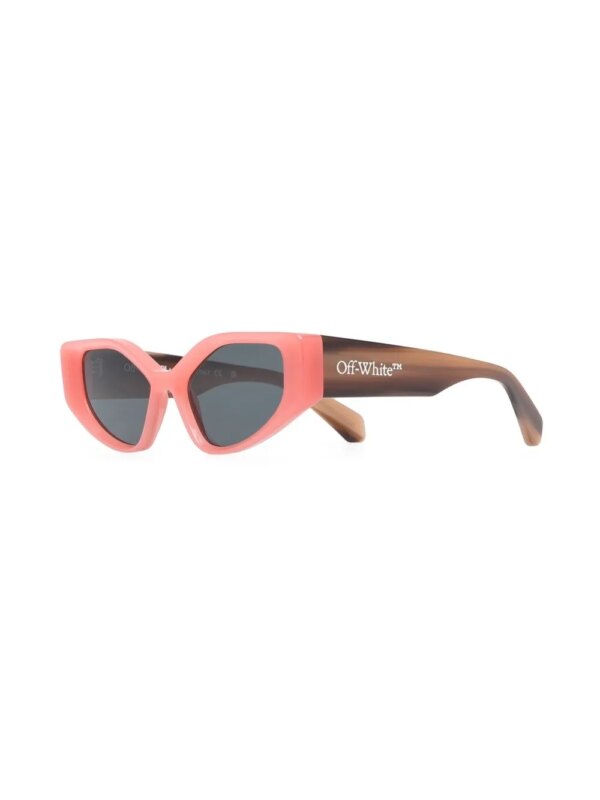 Off-White Eyewear Zonnebril met rechthoekig montuur - Oranje
