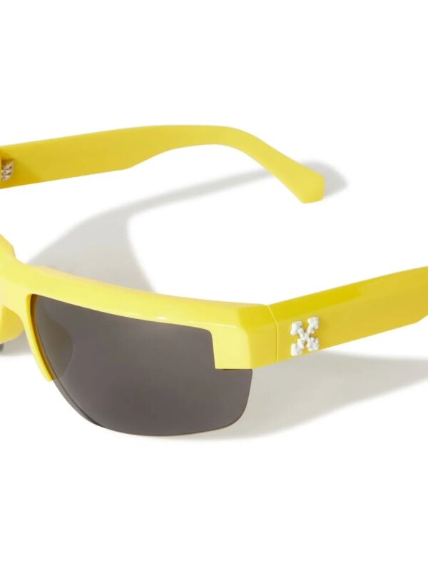 Off-White Eyewear Zonnebril met pijlprint - Geel