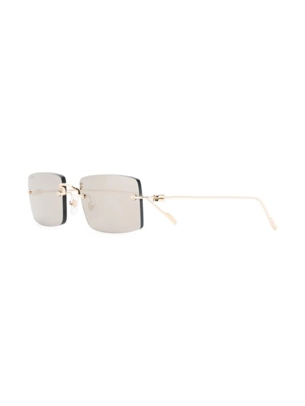 Cartier Eyewear Signature C de Cartier Precious zonnebril met rechthoekig montuur - Goud