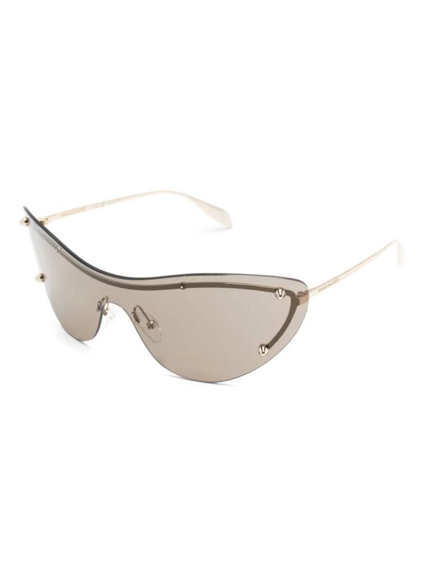 Alexander McQueen Eyewear Zonnebril met randloos montuur - Zilver