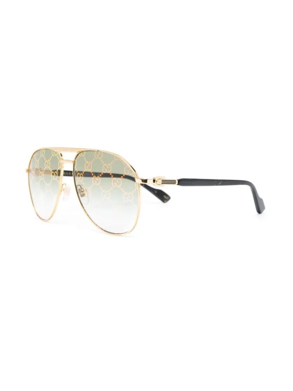 Gucci Eyewear Zonnebril met piloten montuur - Goud