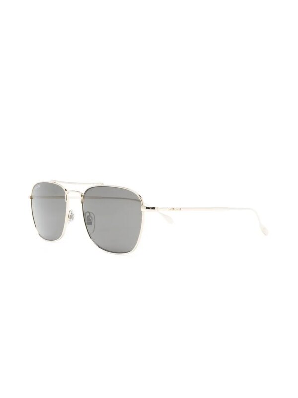 Gucci Eyewear Zonnebril met vierkant montuur - Goud