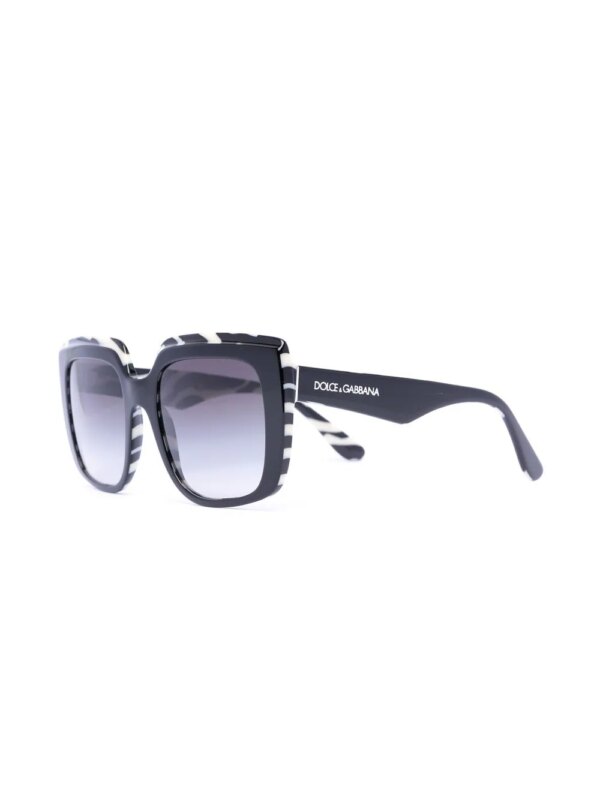 Dolce & Gabbana Eyewear Ava zonnebril met vierkant montuur - Zwart
