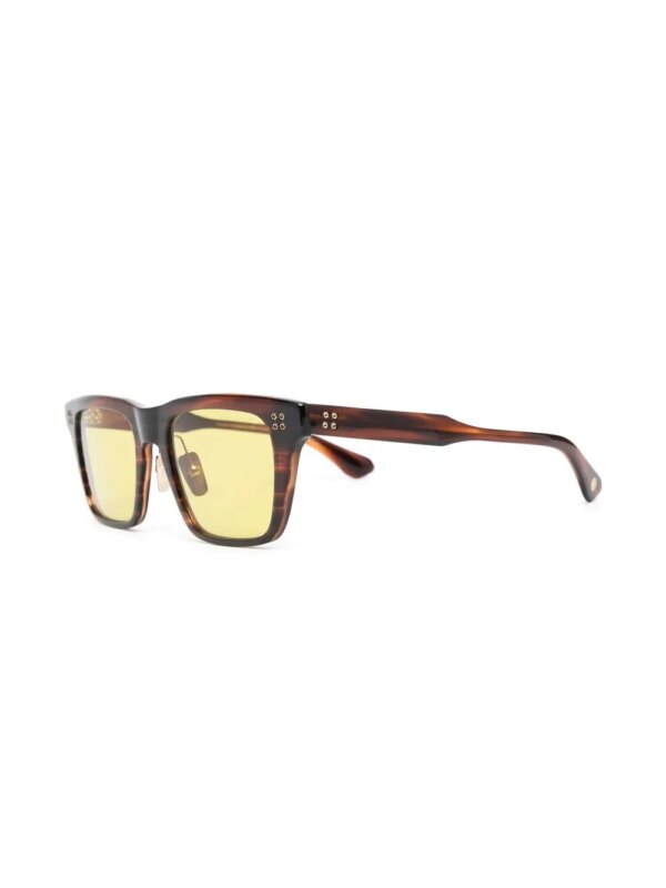 Dita Eyewear Zonnebril met vierkant montuur - Bruin