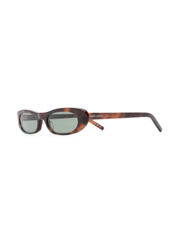 Saint Laurent Eyewear SL 557 zonnebril met schildpadschild design - Groen