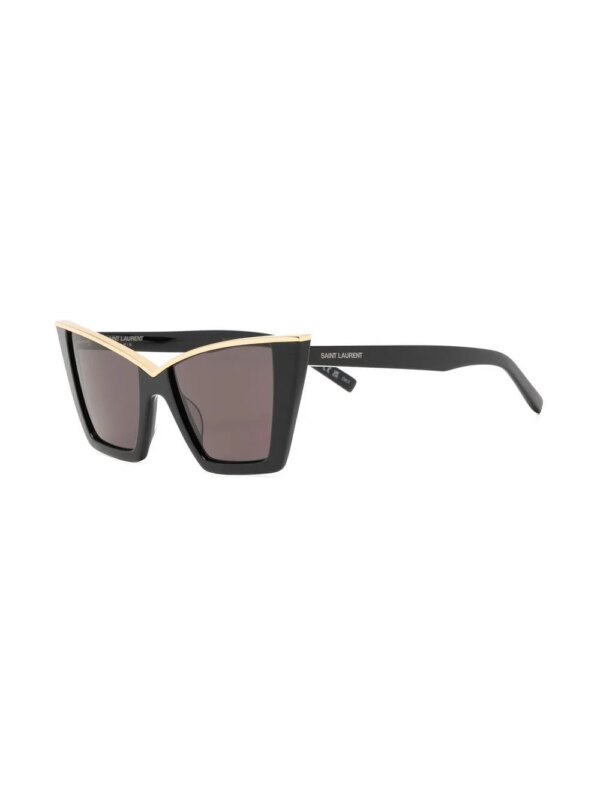 Saint Laurent Eyewear SL 570 zonnebril met cat-eye montuur - Zwart