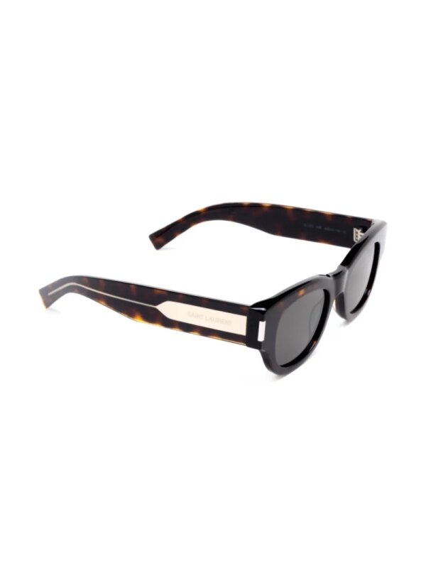 Saint Laurent Eyewear Naked Wire Core zonnebril met cat-eye montuur - Bruin