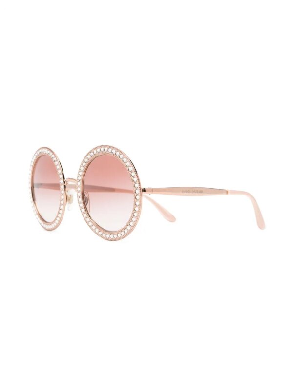 Dolce & Gabbana Pre-Owned 2010s Mambo zonnebril verfraaid met kristallen - Goud