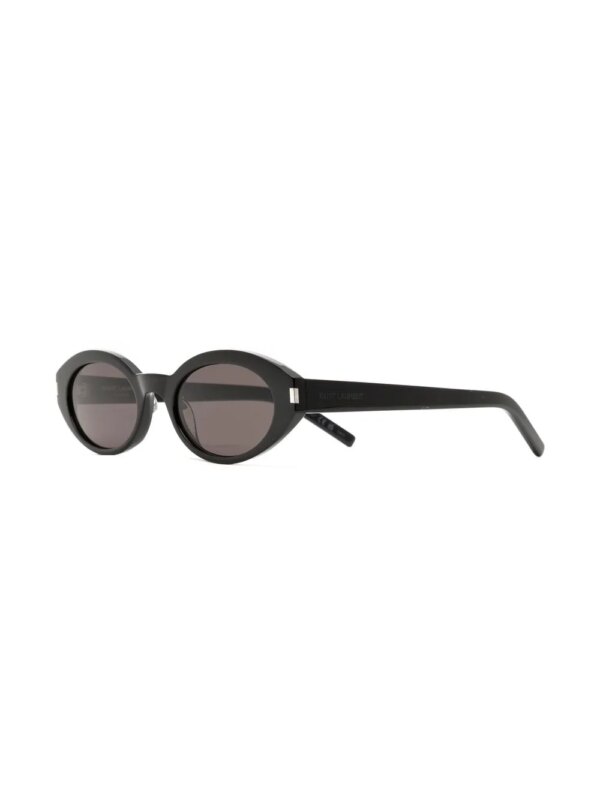 Saint Laurent Eyewear Zonnebril met ovaal montuur - Zwart