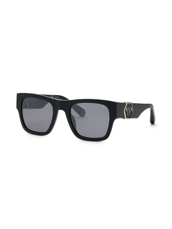 Philipp Plein Eyewear Zonnebril met vierkant montuur - Zwart