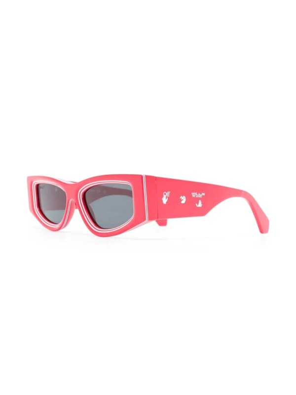 Off-White Eyewear Andy zonnebril met vierkant montuur - Rood