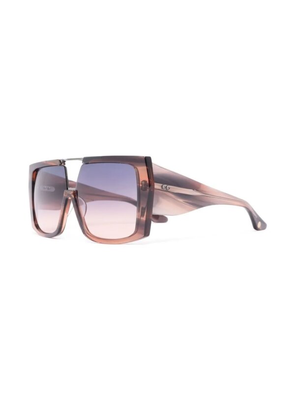 Dita Eyewear Abrux zonnebril met vierkant montuur - Bruin