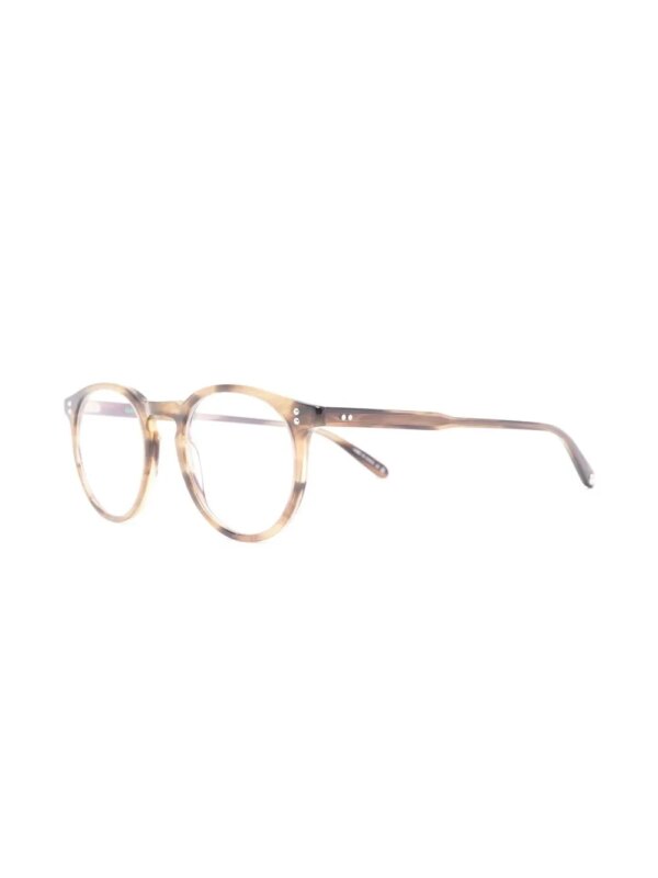 Garrett Leight Zonnebril met rond montuur - Bruin