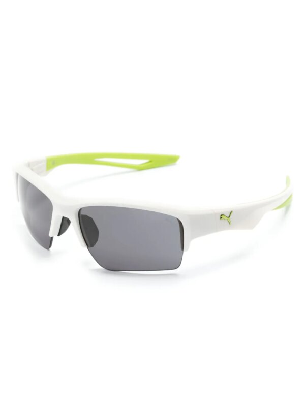 PUMA EYEWEAR Zonnebril met oversized montuur - Wit