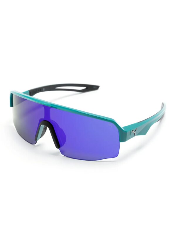 PUMA EYEWEAR Zonnebril met oversized montuur - Groen