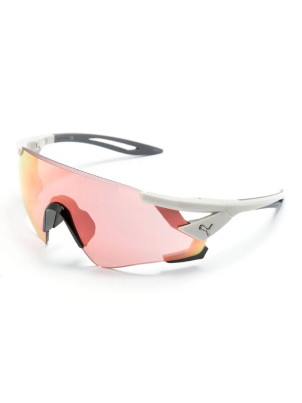 PUMA EYEWEAR Zonnebril met oversized montuur - Grijs