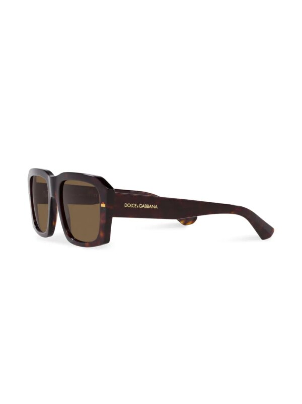 Dolce & Gabbana Eyewear Zonnebril met vierkant montuur - Bruin