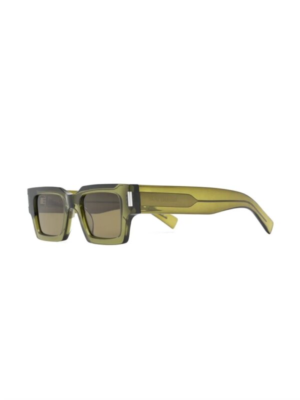 Saint Laurent Eyewear Zonnebril met wayfarer montuur - Groen