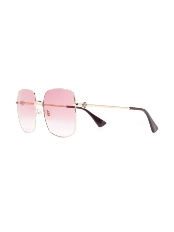 Cartier Eyewear Zonnebril met vierkant montuur - Goud