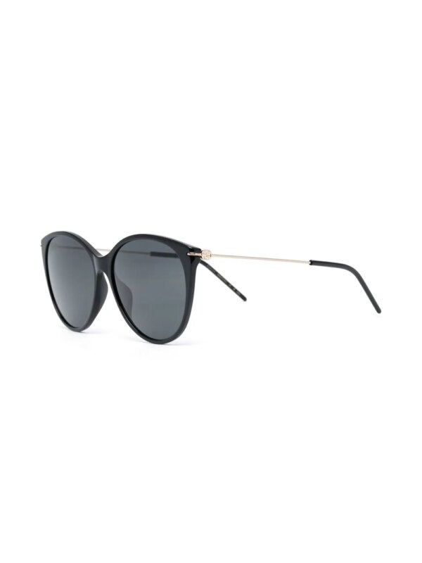 Gucci Eyewear Zonnebril met rond montuur - Zwart