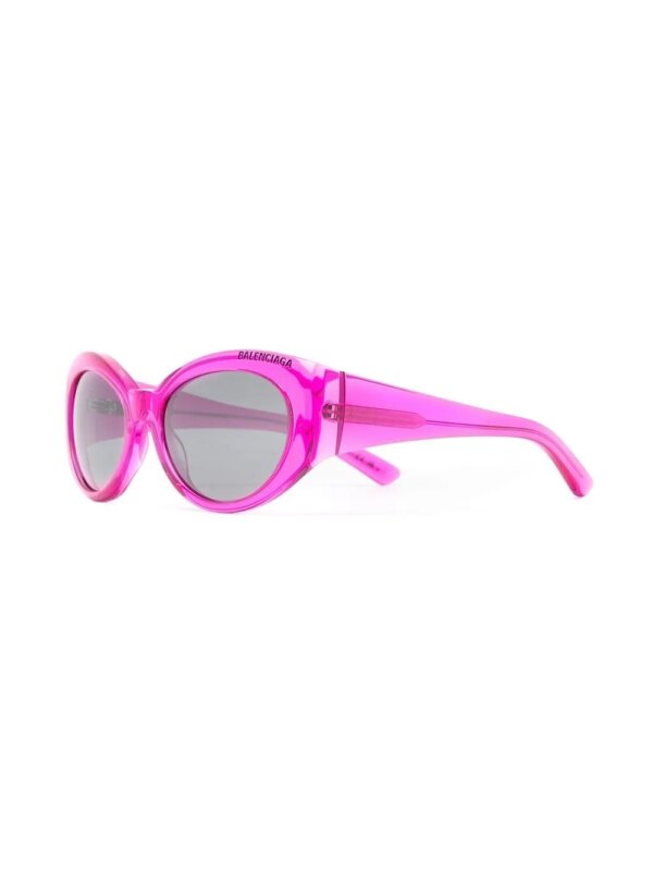 Balenciaga Eyewear Zonnebril met logo reliëf - Roze